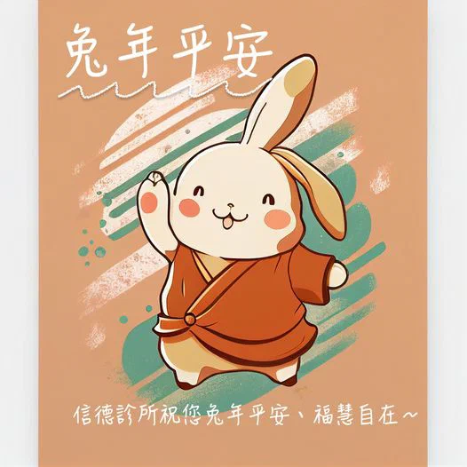 兔年吉祥插畫